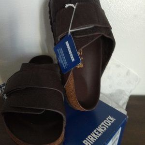 Birkenstock Kyoto Wild Roast Nubuck leather men's 12/45. Normal/WIDE width. New.